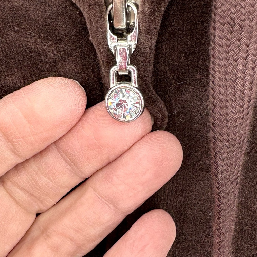 Express Brown Velour Tracksuit - Picture 6 of 10